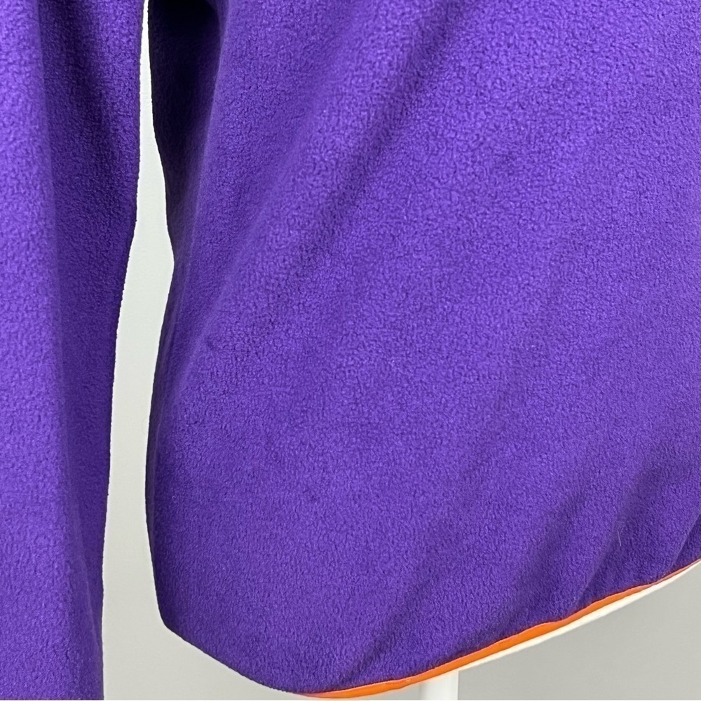 Columbia PFG Clemson Tigers fleece 1/2 snap pullover, size XS. - Picture 12 of 13